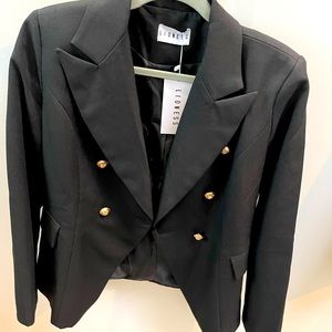 NWT large black lioness blazer